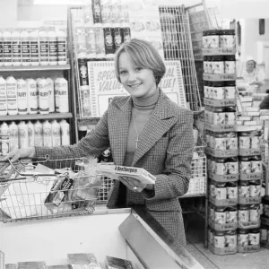 Tesco Supermarket Store, London, 9th May 1977. Tesco Supermarket Chain has made