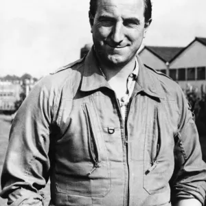 Test pilot Brian Trubshaw, pictured at Filton, Bristol shortly before the maiden flight
