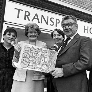 TGWU Union leader Barney Ward leaves Transport House for the last time. 20th October 1983