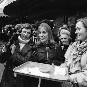 Esther Rantzen in Bat Soup Stunt Print, 16th October 1980