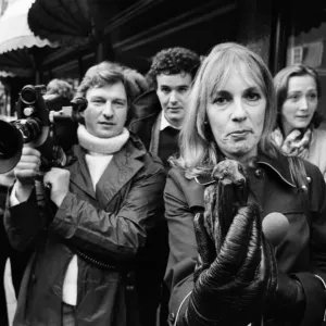 Thats Life'television star Esther Rantzen pictured asking passers-by to
