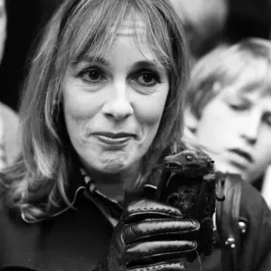 Thats Life'television star Esther Rantzen pictured asking passers-by to