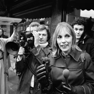 Thats Life'television star Esther Rantzen pictured asking passers-by to