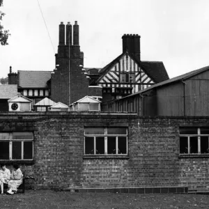 The thee generations of building work at Keresley Hospital are summed up in this picture