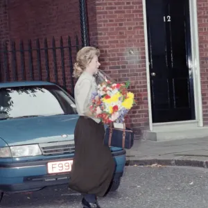 Therese Lawson with Flowers Print, 1st November 1989
