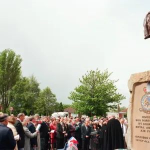 Thornaby Aerodrome Memorial, Unveiling and service of dedication, Thornaby, 8th May 1997