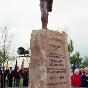 Thornaby Aerodrome Memorial, Unveiling and service of dedication, Thornaby, 8th May 1997