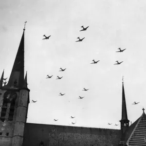 Thousands of Allied aircraft which took part in the 1st Airborne Army
