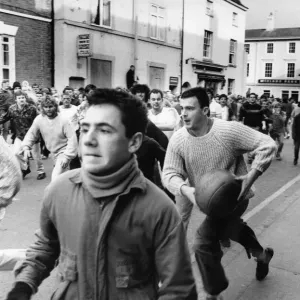Thousands of villagers line the streets of Atherstone for the traditional Shrove Tuesday Thousands of villagers line the streets of Atherstone for the traditional Shrove Tuesday