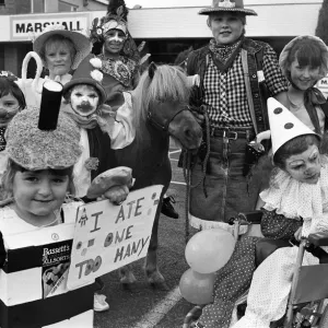 Three-year-old Zoe Taylor is pictured with prize-winners from the fancy dress competition Three-year-old Zoe Taylor is pictured with prize-winners from the fancy dress competition