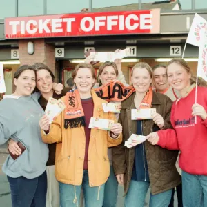 Ticket Queues at Anfield Stadium for Quarter Final match between France and Netherlands Ticket Queues at Anfield Stadium for Quarter Final match between France and Netherlands