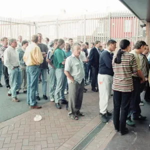 Ticket Queues at Anfield Stadium for Quarter Final match between France and Netherlands Ticket Queues at Anfield Stadium for Quarter Final match between France and Netherlands