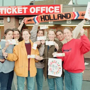 Ticket Queues at Anfield Stadium for Quarter Final match between France and Netherlands Ticket Queues at Anfield Stadium for Quarter Final match between France and Netherlands