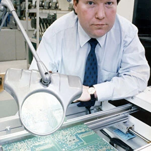 TImex boss Peter Hall, pictured inside one of the labs. Workers at Timex took strike