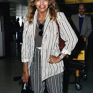 Tina Turner Singer at Heathrow Airport