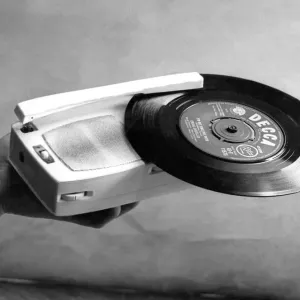 Vintage Print of 1963 Transistor Radio Record Player