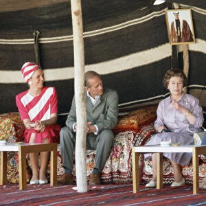 Tne Royal Visit of Queen Elizabeth II and Prince Philip, Duke of Edinburgh, to Petra