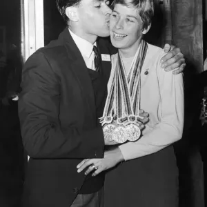 Mary Rand Returns Home with Olympic Gold, Print 1964
