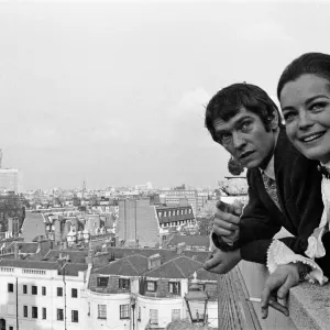 Tom Courtenay and Romy Schneider at the Dorchester Hotel looking at some of the places Tom Courtenay and Romy Schneider at the Dorchester Hotel looking at some of the places