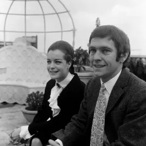 Tom Courtenay and Romy Schneider at the Dorchester Hotel looking at some of the places Tom Courtenay and Romy Schneider at the Dorchester Hotel looking at some of the places