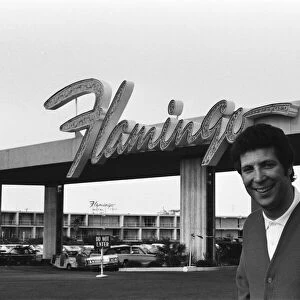 Tom Jones on his American tour, opened at the Flamingo Hotel, Las Vegas. 9th June 1969