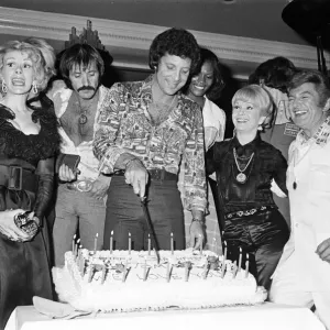 Tom Jones birthday party in Las Vegas with guests Liberace, Sonny Bono, Dionne Warwick Tom Jones birthday party in Las Vegas with guests Liberace, Sonny Bono, Dionne Warwick