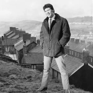 Tom Jones Print: 1966 Pontypridd Mountain Top Photo