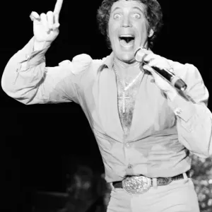 Tom Jones in concert in America. April 1983 Tom Jones in concert in America. April 1983