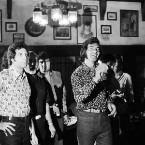 Tom Jones and Engelbert Humperdinck meet in a British style pub in Sacramento, California Tom Jones and Engelbert Humperdinck meet in a British style pub in Sacramento, California
