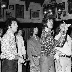 Tom Jones and Engelbert Humperdinck meet in a British style pub in Sacramento, California Tom Jones and Engelbert Humperdinck meet in a British style pub in Sacramento, California