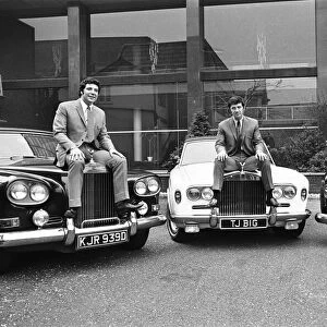 Tom Jones and Engelbert Humperdinck pictured together with their recently purchased Rolls