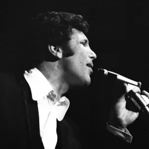Tom Jones gets the audience dancing on the tables at the Copacabana nightclub, New York Tom Jones gets the audience dancing on the tables at the Copacabana nightclub, New York