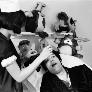 Tom Jones at the London Clinic recovering from a tonsils operation Tom Jones at the London Clinic recovering from a tonsils operation