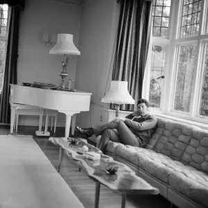Tom Jones at New Home in Weybridge Print, 1968