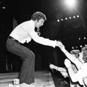 Tom Jones performs at the Olympia, Paris. 23rd April 1979