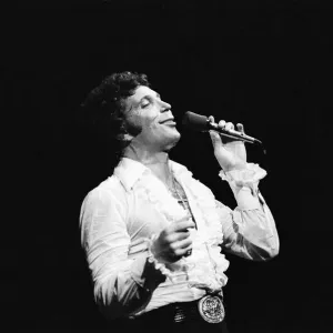 Tom Jones performs at the Olympia, Paris. 23rd April 1979