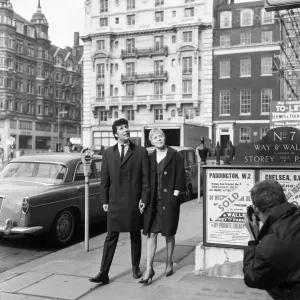 Tom Jones and Lyn Jones in London, house hunting