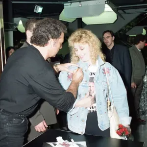 Tom Jones signs fan's undergarments in print