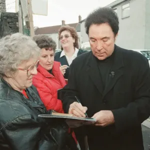 Tom Jones in Pontypridd Print, November 1998 Tom Jones in Pontypridd Print, November 1998