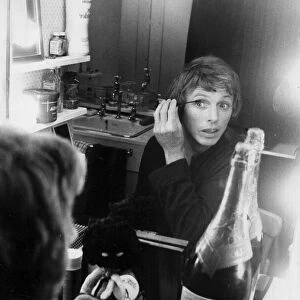 Tommy Steele making up in his theatre dressing room before his performance in The Tommy