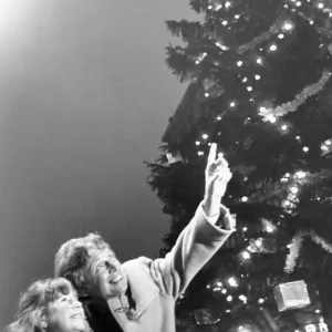 Tommy Steele and Claire Ryan 1982 Christmas Print Tommy Steele and Claire Ryan 1982 Christmas Print