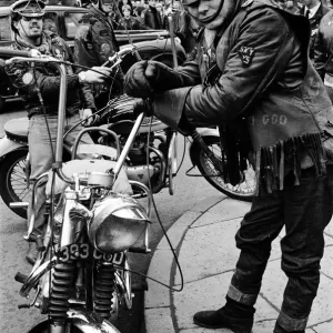 Memory Lane Prints: Ton-up Boy Ron Rhodes, 1968 Print