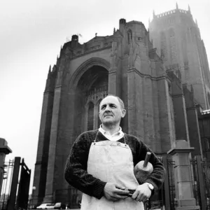 Tony Baker Stonemason Print, 15th February 1991