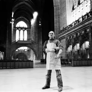 Tony Baker stonemason is the first stonemason to be employed full time at Liverpool Tony Baker stonemason is the first stonemason to be employed full time at Liverpool