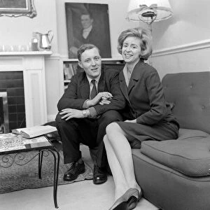 Tony Benn March 1961 Labour MP and Wife Caroline Benn at home Mirrorpix
