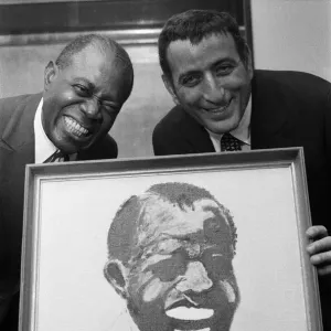 Tony Bennett Presents Portrait of Louis Armstrong Print 1970 Tony Bennett Presents Portrait of Louis Armstrong Print 1970