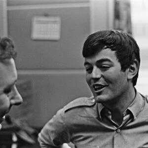 Tony Blackburn, the 22 year old Disc Jockey, at the launch the first ever radio one