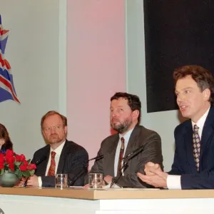 Tony Blair, David Blunkett, Margaret Becket - Labour Party MPs politicians at Labour