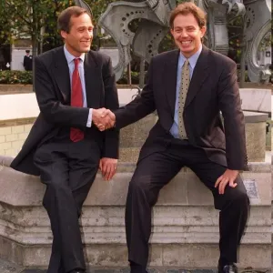 Tony Blair MP Labour leader greets the newest member of the Labour Party former Tony Blair MP Labour leader greets the newest member of the Labour Party former