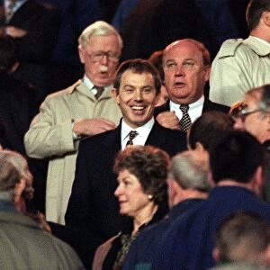Tony Blair MP at St James Park 21 December 1997, to watch Newcastle United V Manchester